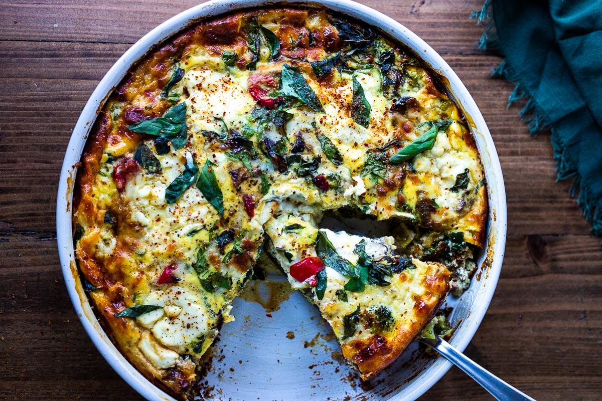 Zöldséges frittata
